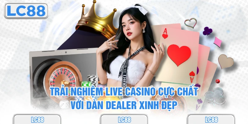 Trải nghiệm live casino cực chất với dàn dealer xinh đẹp